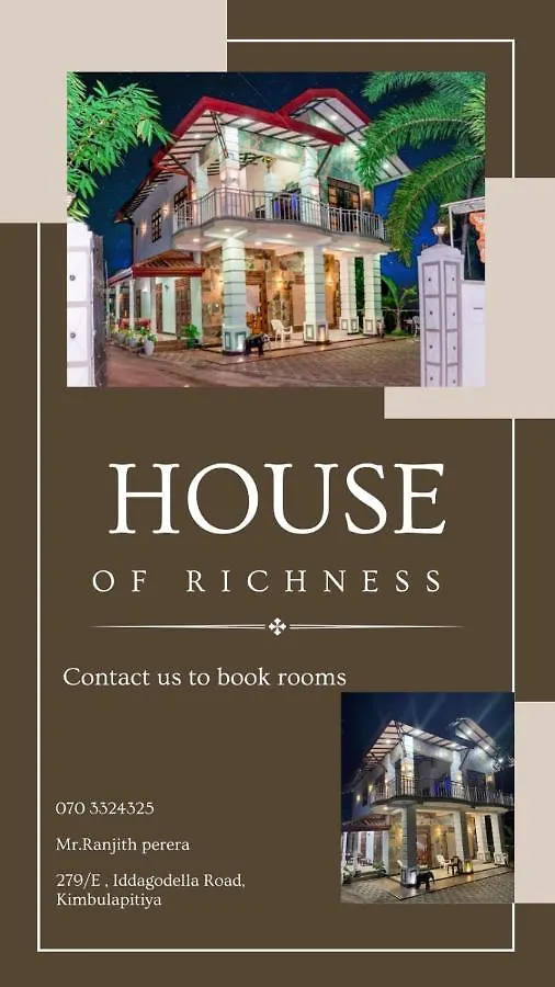 House Of Richness Hotel Negombo Guest house